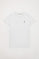 Kurzärmliges schlichtes T-Shirt weiß mit Rigby Go Logo