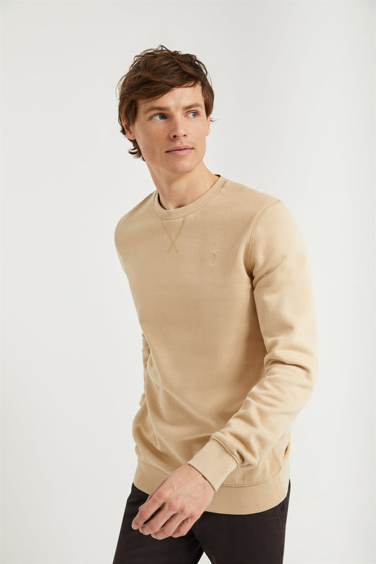 Sandy round-neck basic sweatshirt with Rigby Go logo