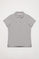 Polo de manga corta piqué gris con logo Rigby Go