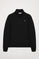 Sweat-shirt ouvert noir avec col montant et logo Rigby Go