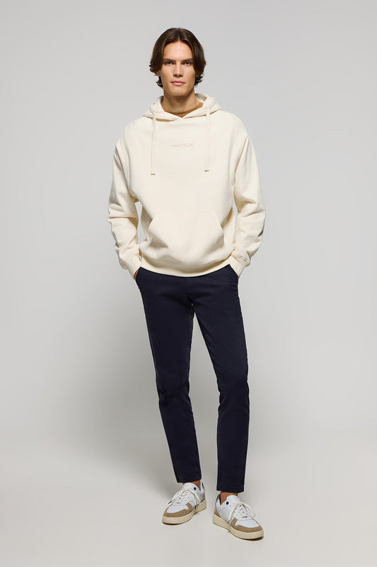 Sweatshirt mit Kaupze und Taschen beige Minimal Polo Club