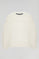 Basic beige sweater met ronde hals en Minimal Polo Club-logo