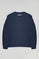 Basic marineblauwe sweater met ronde hals en Minimal Polo Club-logo