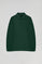Sweatshirt grün mit Polokragen und gesticktem Rigby Go-Logo