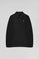 Zwarte sweater met polokraag en geborduurd Rigby Go-logo