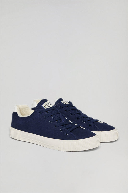 Canvas-Turnschuh Habana für Herren marineblau mit Polo Club Details