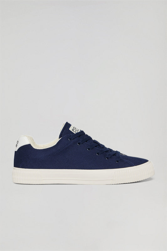 Canvas-Turnschuh Habana für Herren marineblau mit Polo Club Details