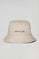 Beige bucket-hoedje met geborduurd Polo Club Minimal-logo