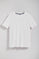 T-shirt Surfer loose fit blanc avec logo minimaliste en caoutchouc Polo Club