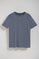 T-shirt Surfer loose fit bleu jean avec logo minimaliste en caoutchouc Polo Club