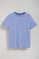 T-shirt Surfer loose fit bleu lavande avec logo minimaliste en caoutchouc Polo Club