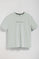 Grijsblauwe T-shirt 'Saul' met peach effect en Polo Club Minimal Combo-logo, relaxed fit