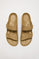 Camel bio sandal with buckles for women