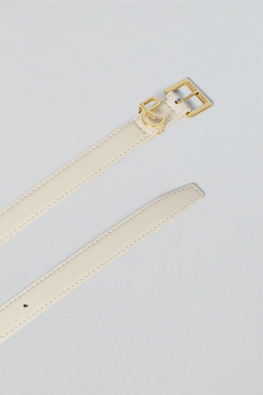 Ceinture Beth beige avec détail monogramme PC