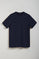 Marineblauwe T-shirt "Sami” met geborduurd Polo Club-monogram