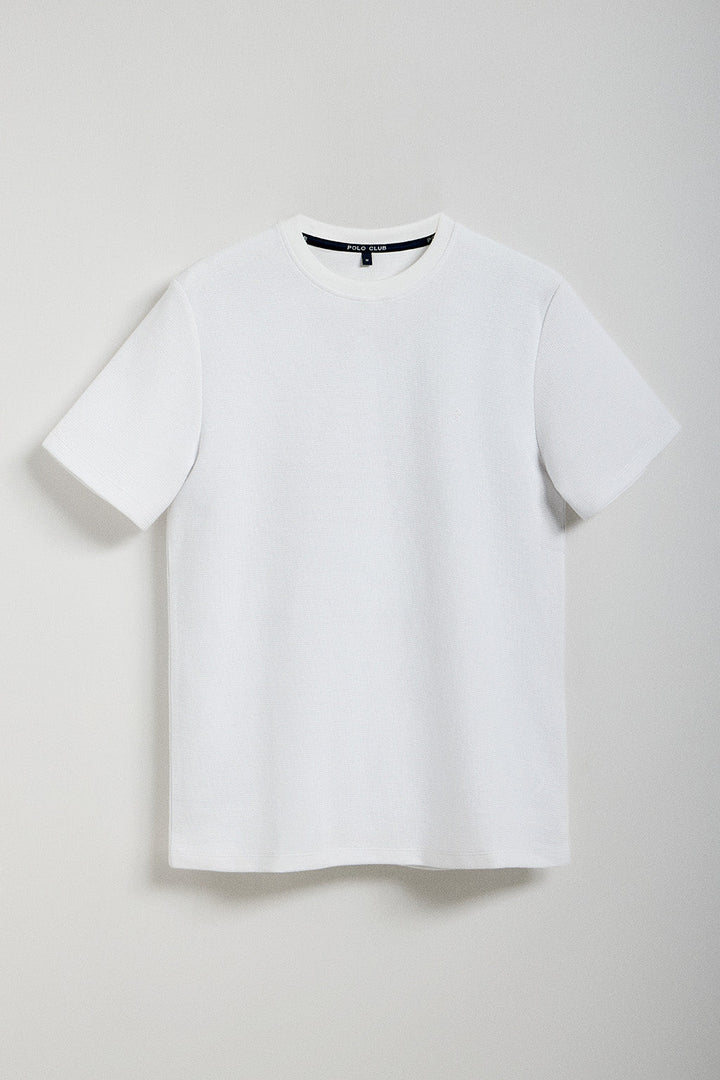 White Sami tee with Polo Club monogram embroidery