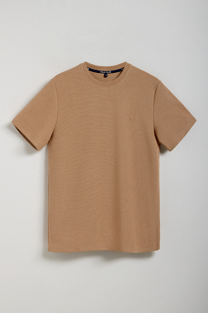 Light-brown Sami tee with Polo Club monogram embroidery