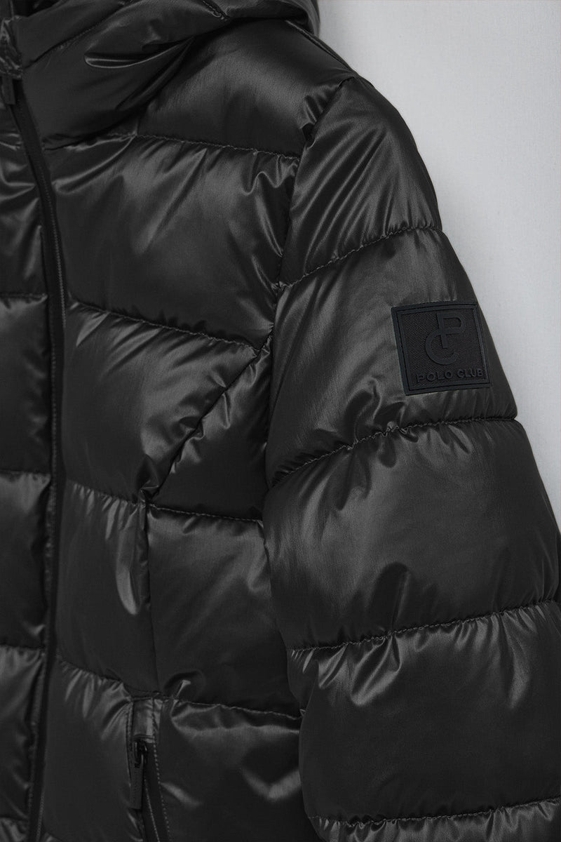 Kapuze Damenjacke Schwarz Winter Khujo Damen Jacke Mantel Darka