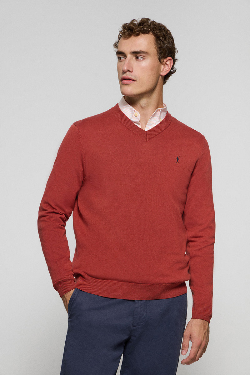 Strickpullover Herrenpullover Rot Brax Herren Pullover
