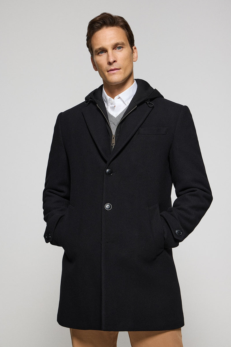Coat Schott Wollmantel Buy Schott Classic Melton Wool Navy Pea