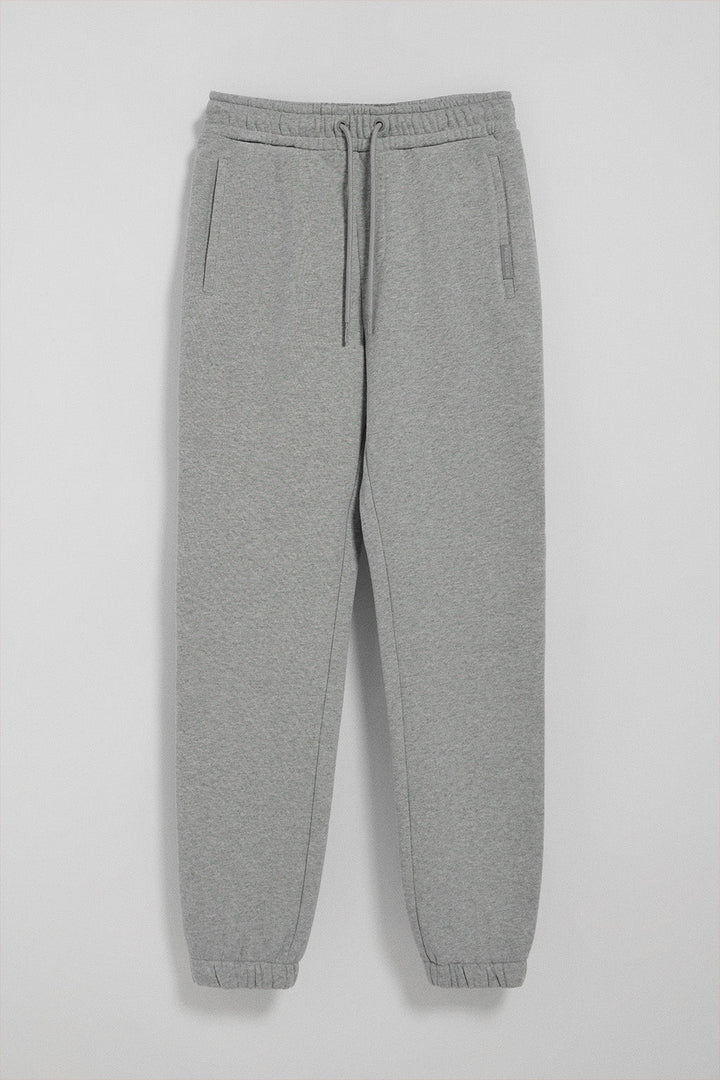 Pantalón jogger gris vigoré con detalles Polo Club