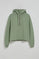 Sudadera con capucha color verde jade con logo bordado Rigby Go