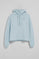 Kapuzensweatshirt hellblau mit gesticktem Rigby Go Logo