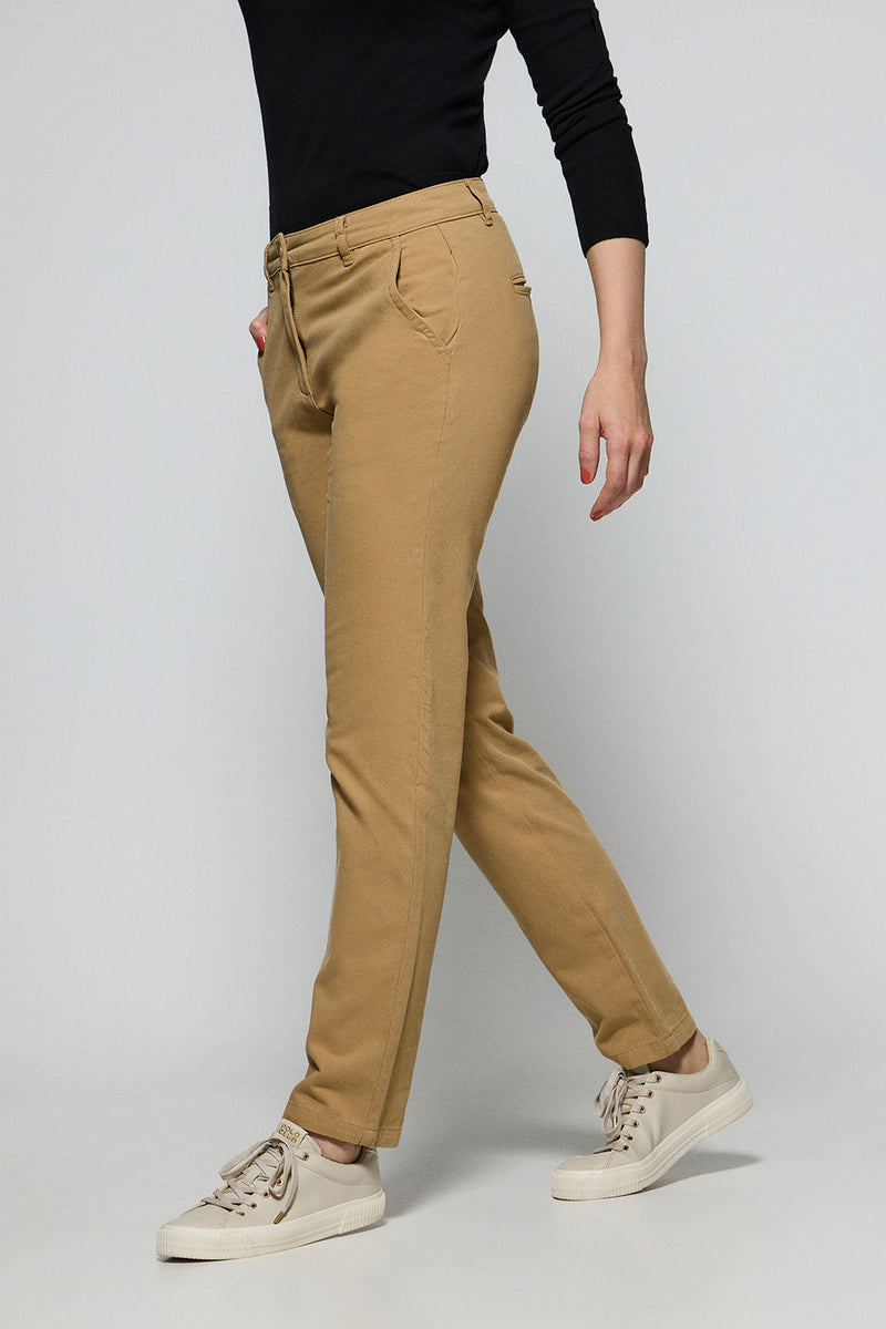 Chaussure Pantalon Chino Femme Gris PANTALON CHINO 7/8 FEMME