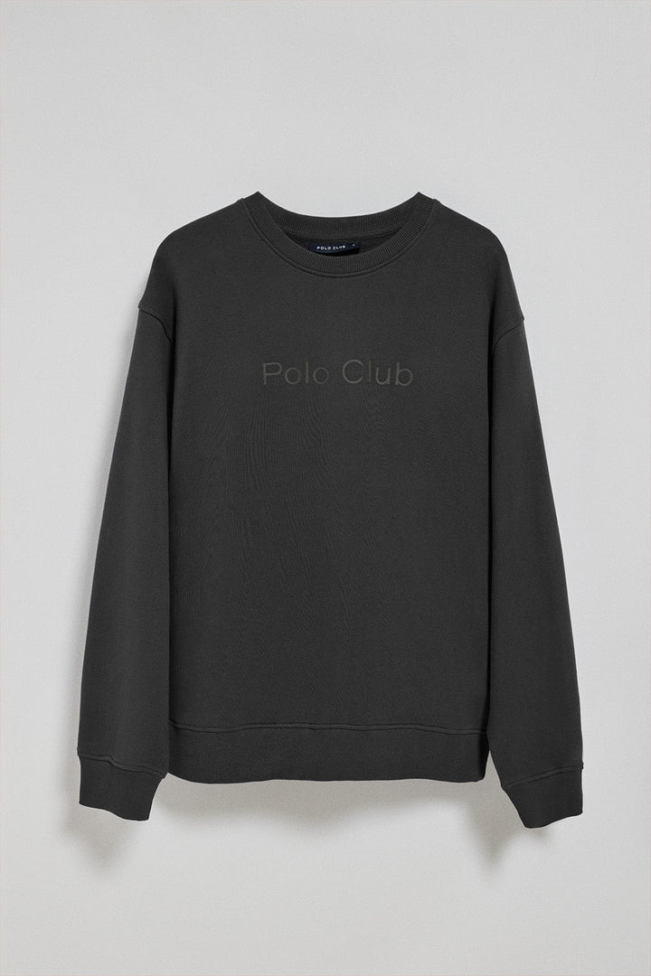 Bluza w kolorze czarnym, z okrągłym dekoltem i logo Polo Club