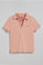 Polo Pedraza sin botones rosa palo con logo engomado Polo Club