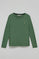 Green long-sleeve basic T-shirt with Rigby Go logo