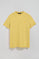 T-shirt jaune basique à col rond et broderie Rigby Best