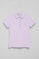 Polo lavande à manches courtes en coton avec broderie Rigby Best