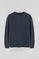 Navy-blue relaxed-fit sweatshirt with Rigby Go logo