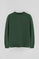 Bottle-green relaxed-fit sweatshirt with Rigby Go logo