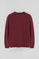 Maroon relaxed-fit sweatshirt with Rigby Go logo