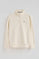 Nude half-zip sweatshirt with Rigby Go logo