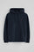 Sweat-shirt bleu marine avec capuche à coupe regular et logo Rigby Go