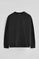 Sweatshirt schwarz im Relaxed Fit mit Polo Club-Logo