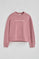 Sweatshirt puderrosa im Boxy Fit Established 2012 Polo Club