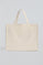 Gebroken witte tote bag Sloane Large met Polo Club-opdruk Established 2012