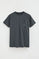 Camiseta gris piedra con bolsillo y logo Rigby Go