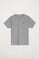 T-shirt gris, petit logo cousu