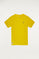 Maglietta gialla con piccolo logo ricamato