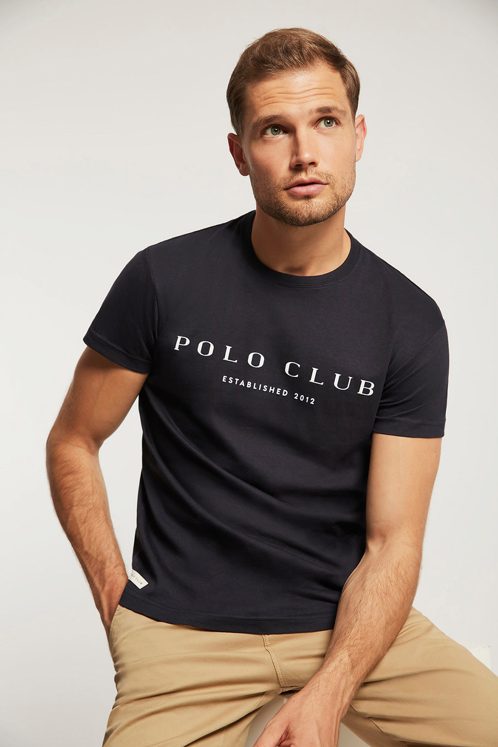Camiseta marino con estampación  | HOMBRE  | POLO CLUB