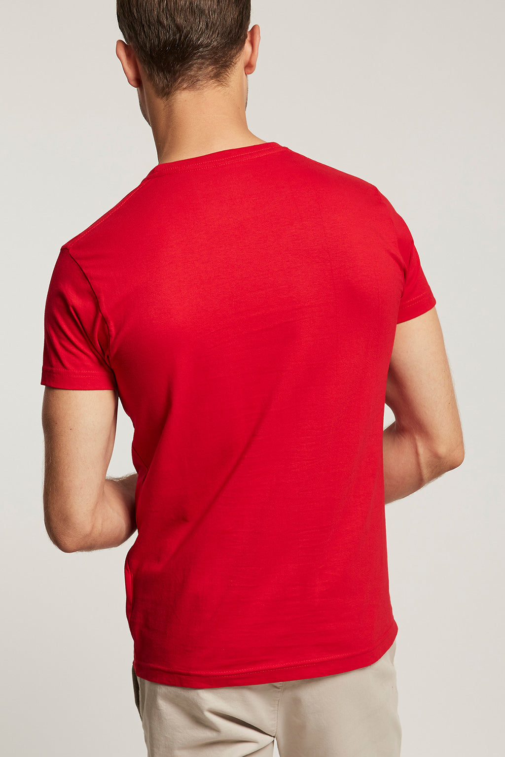 Camiseta roja con estampación  | HOMBRE  | POLO CLUB