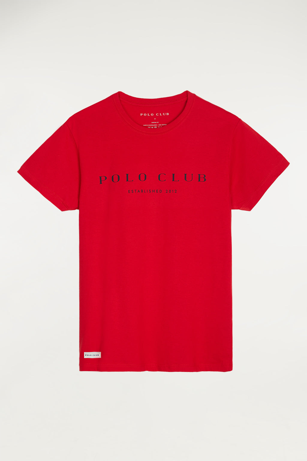 Camiseta roja con estampación  | HOMBRE  | POLO CLUB