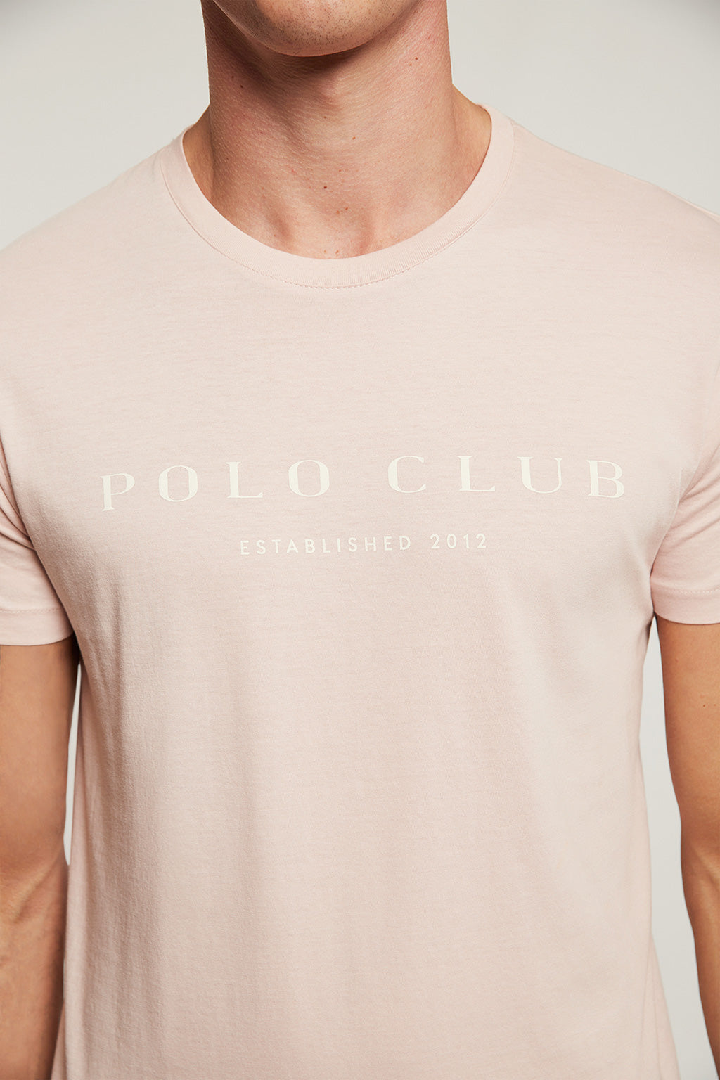 Camiseta orgánica rosa con estampación gráfica | HOMBRE  | POLO CLUB