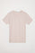 Pink organic T-shirt with graphic print