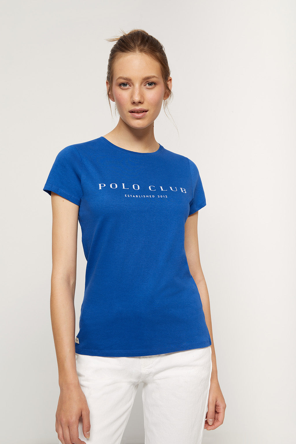 Camiseta azul con estampación  | MUJER  | POLO CLUB